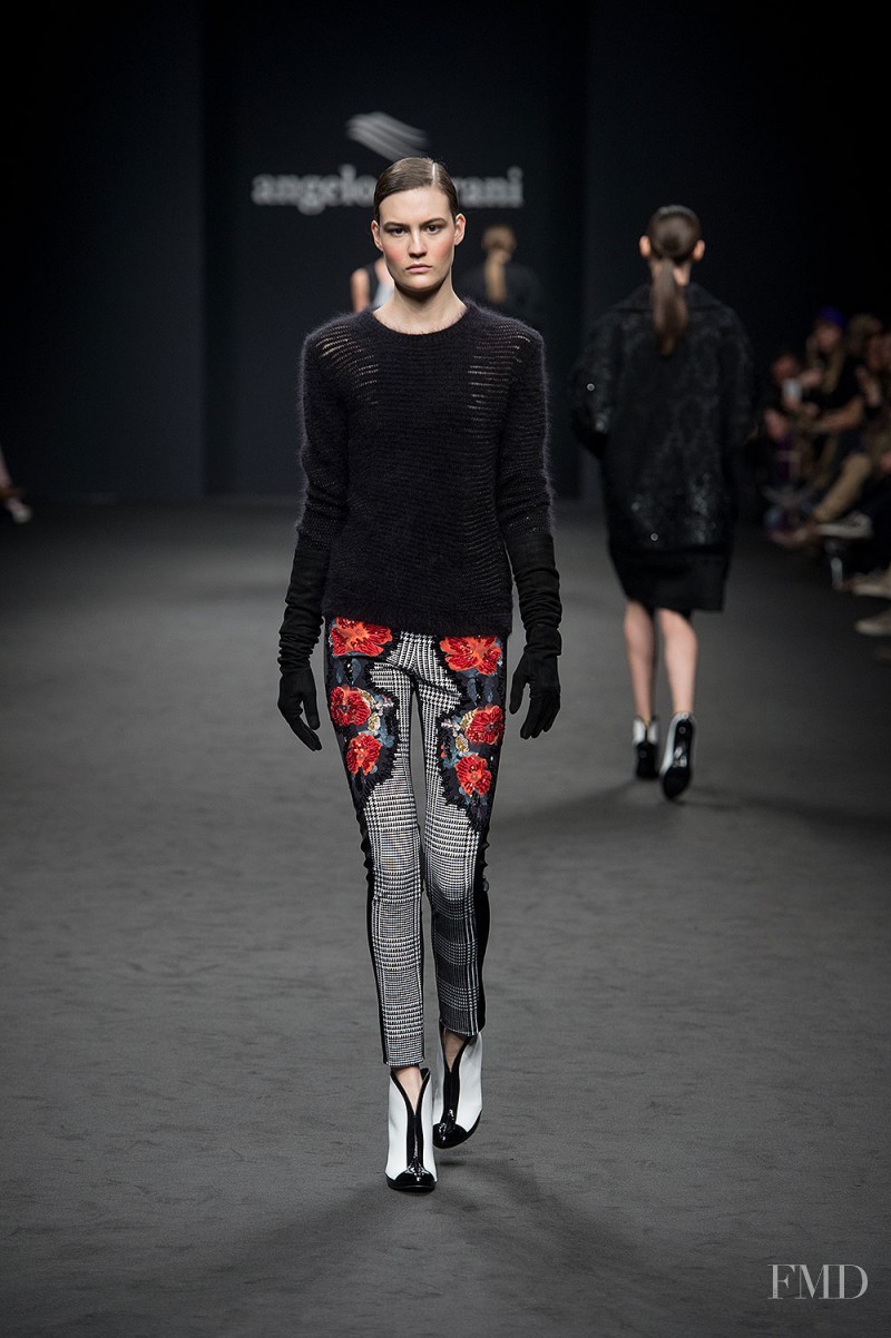 Maria Bradley featured in  the Angelo Marani fashion show for Autumn/Winter 2013