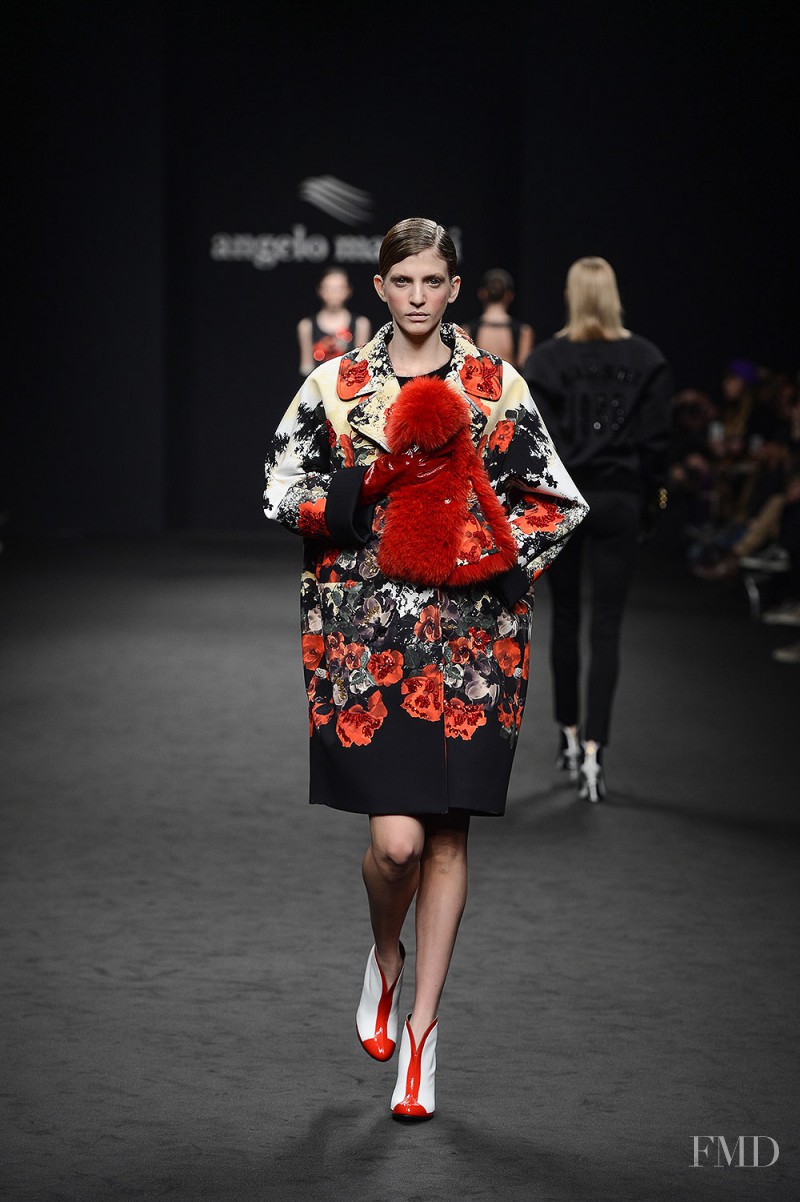 Caterina Ravaglia featured in  the Angelo Marani fashion show for Autumn/Winter 2013