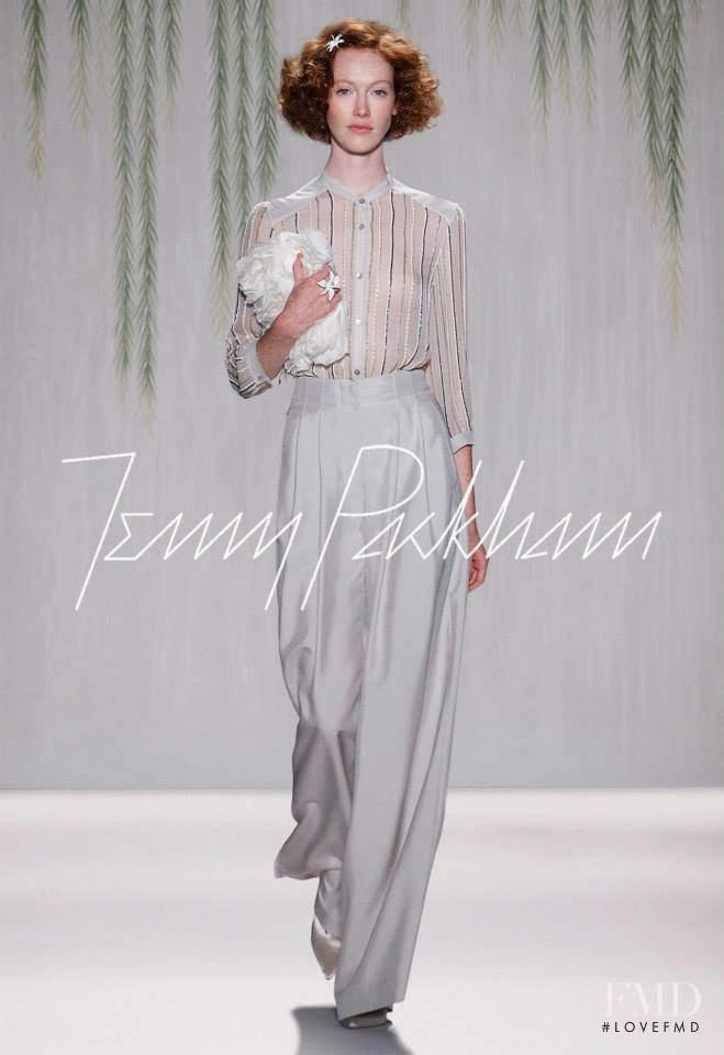 Chantal Stafford-Abbott featured in  the Jenny Packham fashion show for Spring/Summer 2014