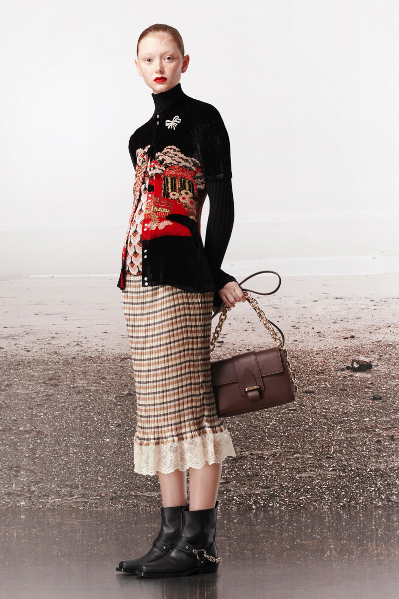 Sara Grace Wallerstedt featured in  the Paco Rabanne lookbook for Pre-Fall 2019