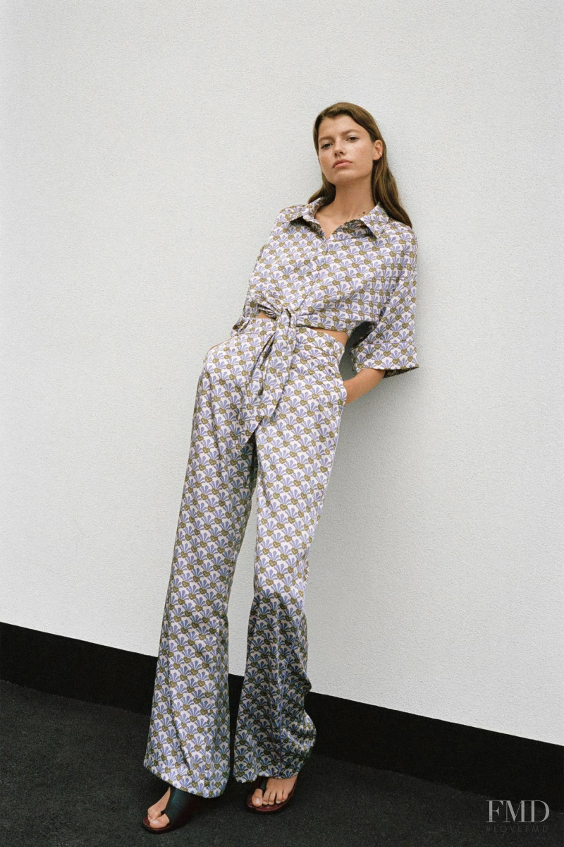 Mathilde Henning featured in  the Zara lookbook for Summer 2021