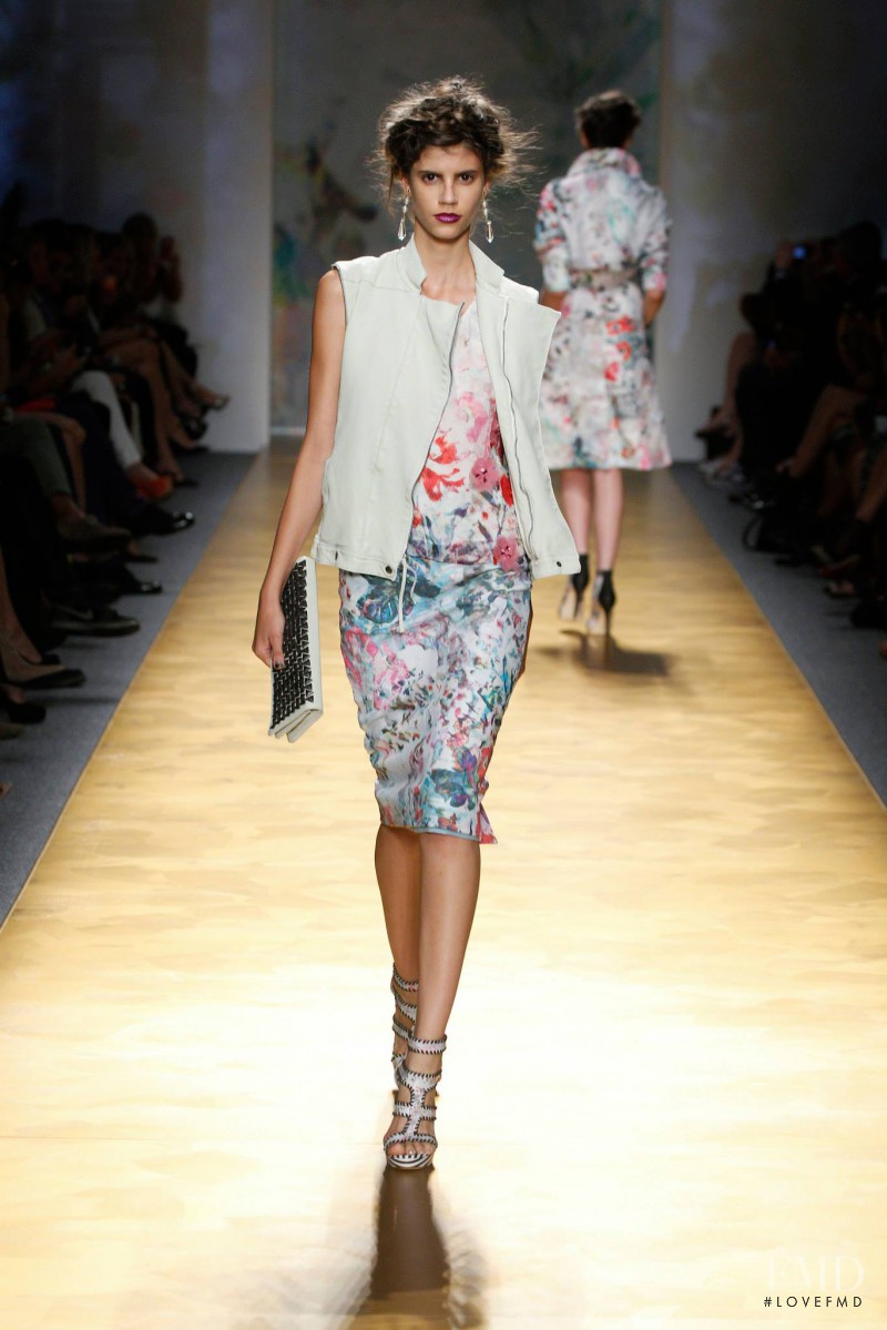 Antonina Petkovic featured in  the Nicole Miller fashion show for Spring/Summer 2014