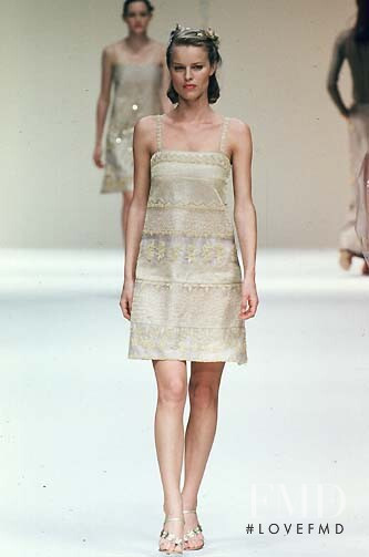 Eva Herzigova featured in  the Laura Biagiotti fashion show for Spring/Summer 1998