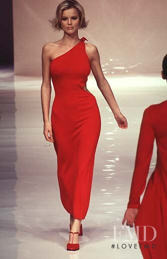Eva Herzigova featured in  the Laura Biagiotti fashion show for Autumn/Winter 1997