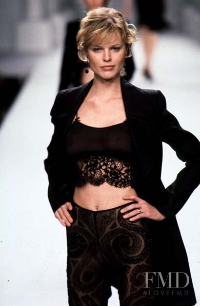 Eva Herzigova featured in  the Ellen Tracy fashion show for Spring/Summer 1997