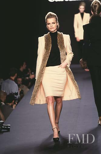 Eva Herzigova featured in  the Carolina Herrera fashion show for Autumn/Winter 1997