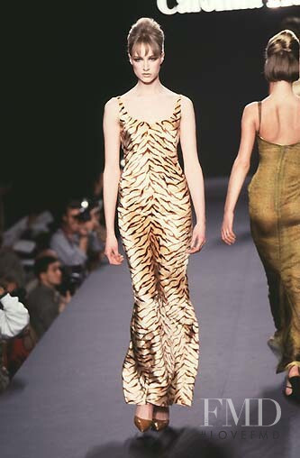 Eva Herzigova featured in  the Carolina Herrera fashion show for Autumn/Winter 1997