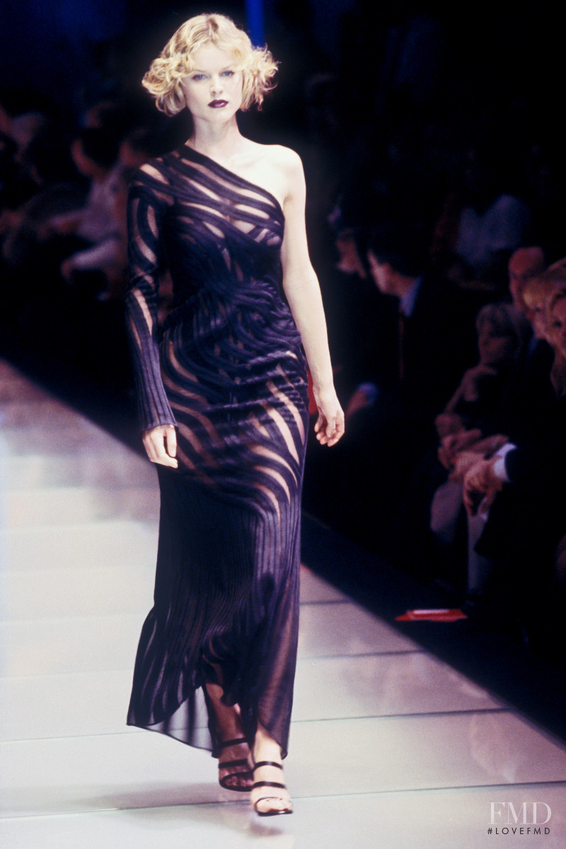 Eva Herzigova featured in  the Gianfranco Ferré fashion show for Autumn/Winter 1997