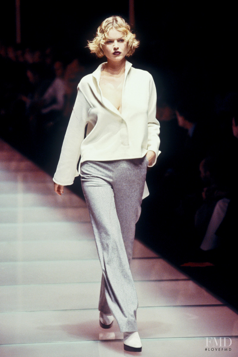 Eva Herzigova featured in  the Gianfranco Ferré fashion show for Autumn/Winter 1997