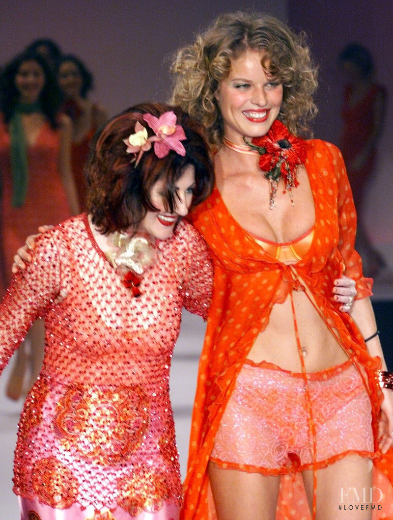 Eva Herzigova featured in  the Alannah Hill fashion show for Spring/Summer 2000