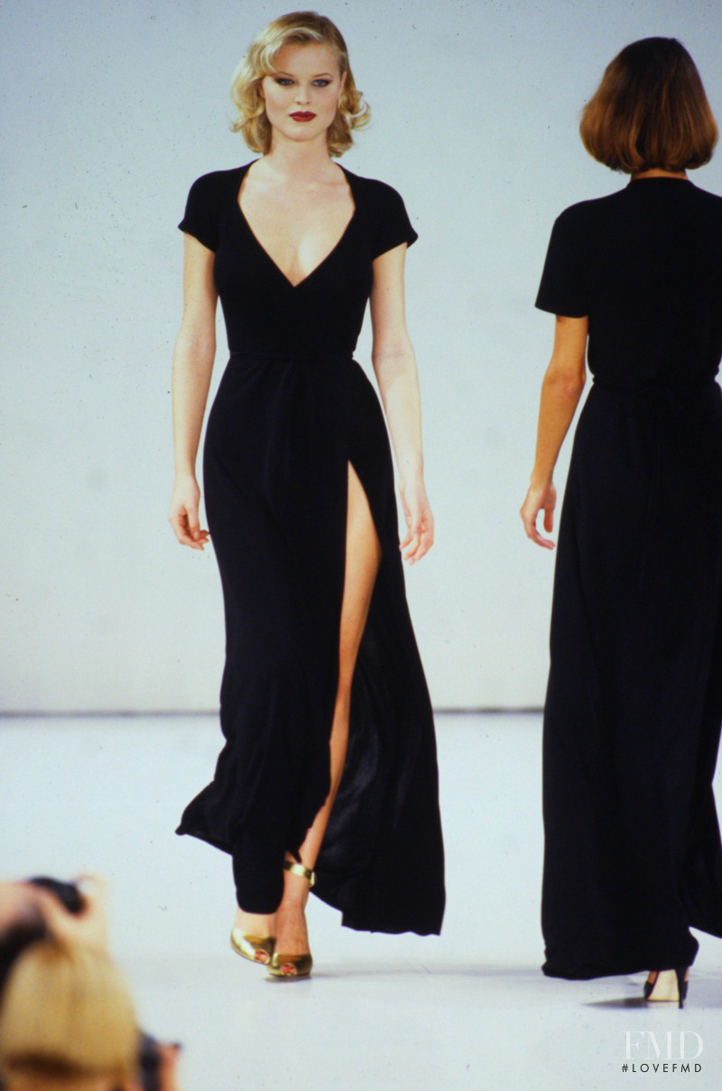 Eva Herzigova featured in  the Michael Kors Collection fashion show for Spring/Summer 1995