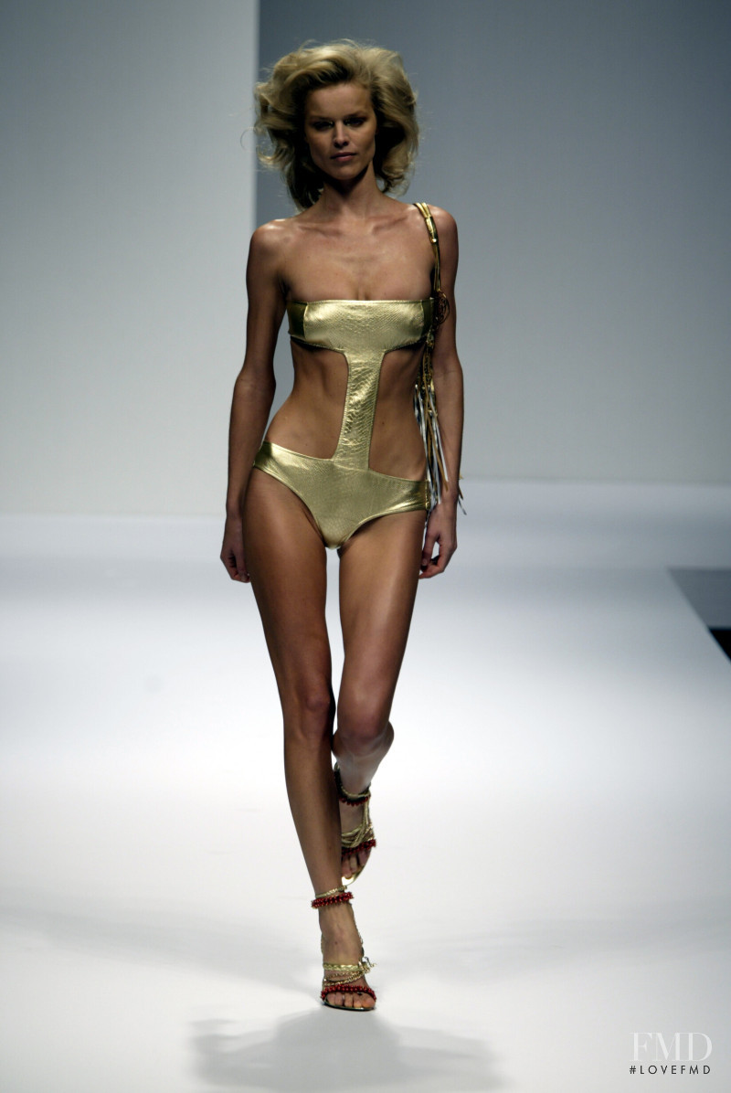 Eva Herzigova featured in  the Borbonese fashion show for Spring/Summer 2003
