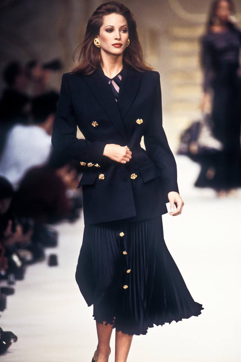 Christy Turlington featured in  the Valentino fashion show for Spring/Summer 1993