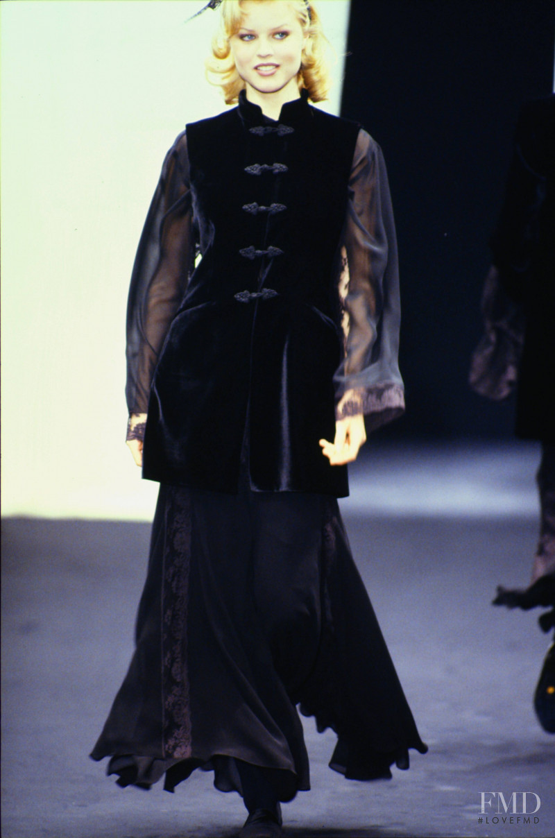 Eva Herzigova featured in  the Alberta Ferretti fashion show for Autumn/Winter 1993