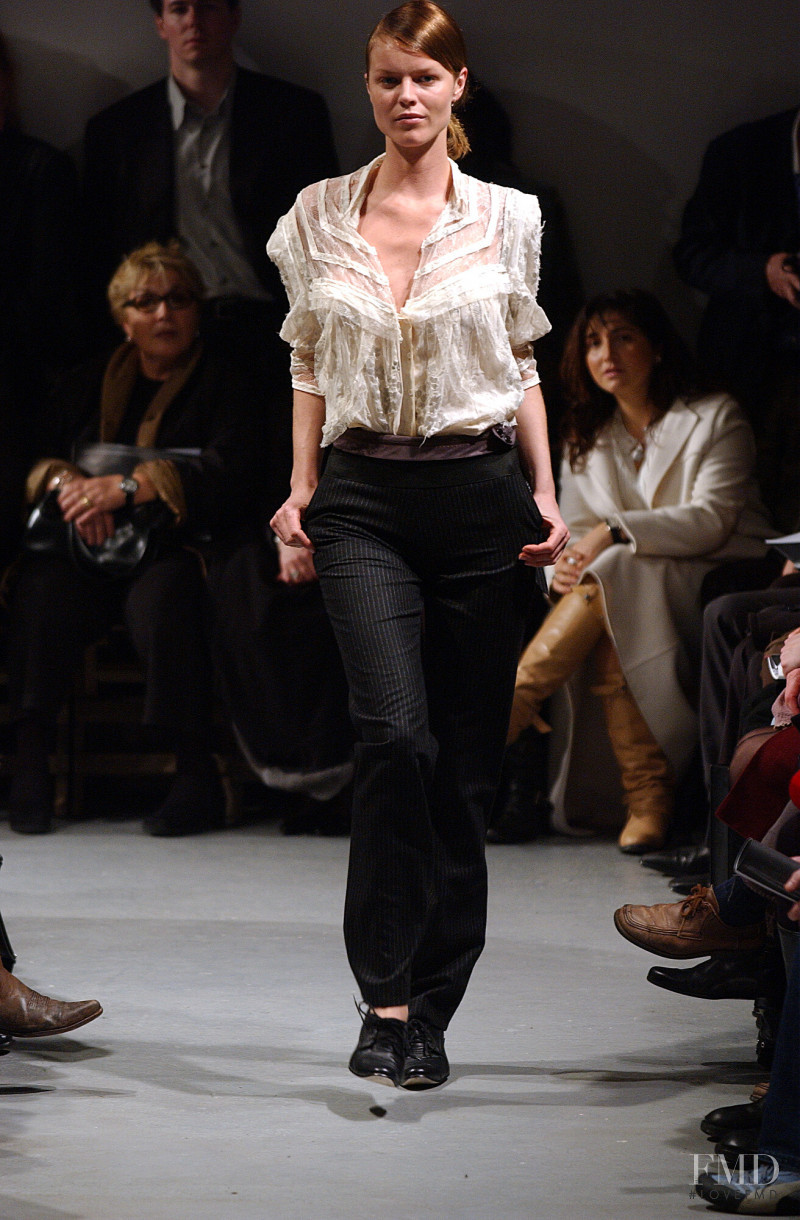 Eva Herzigova featured in  the Anne Valerie Hash fashion show for Spring/Summer 2004