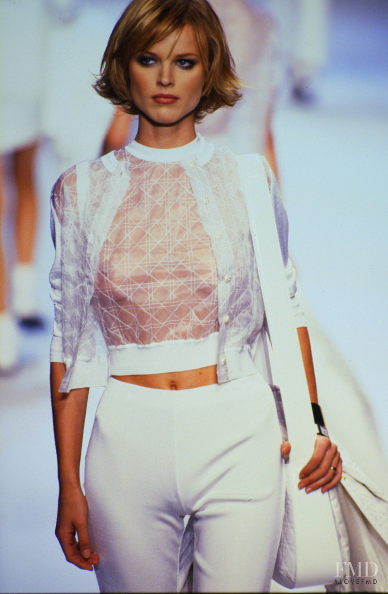 Eva Herzigova featured in  the Christian Dior by Gianfranco Ferre fashion show for Spring/Summer 1997