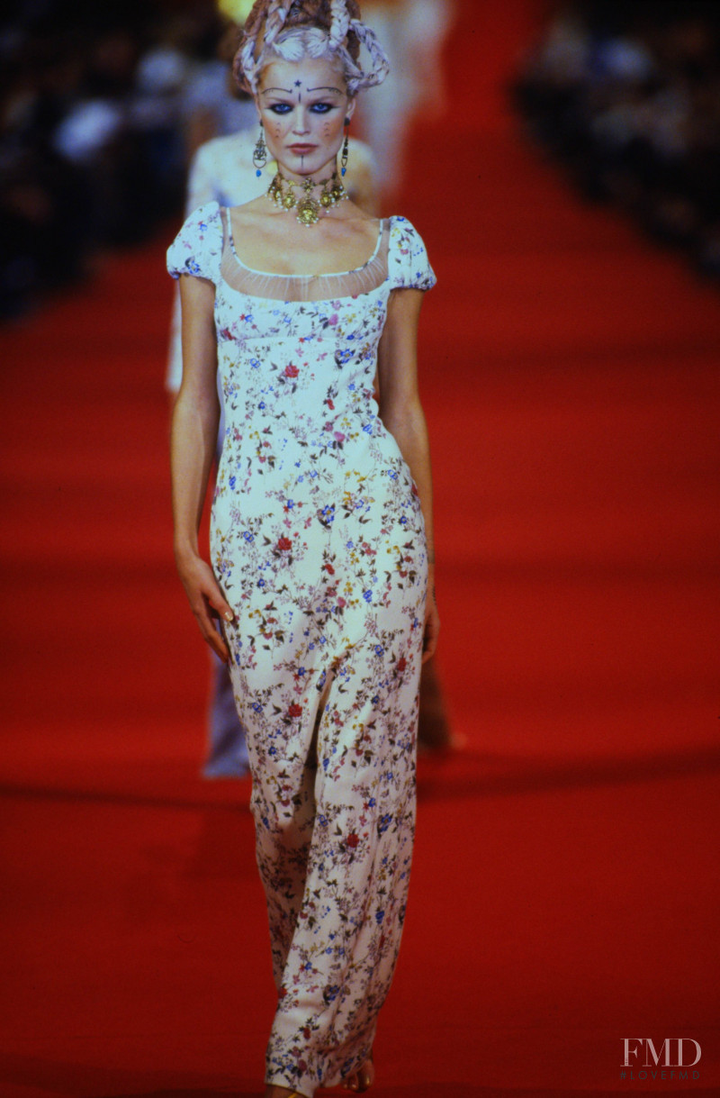 Eva Herzigova featured in  the Givenchy by John Galliano fashion show for Spring/Summer 1997