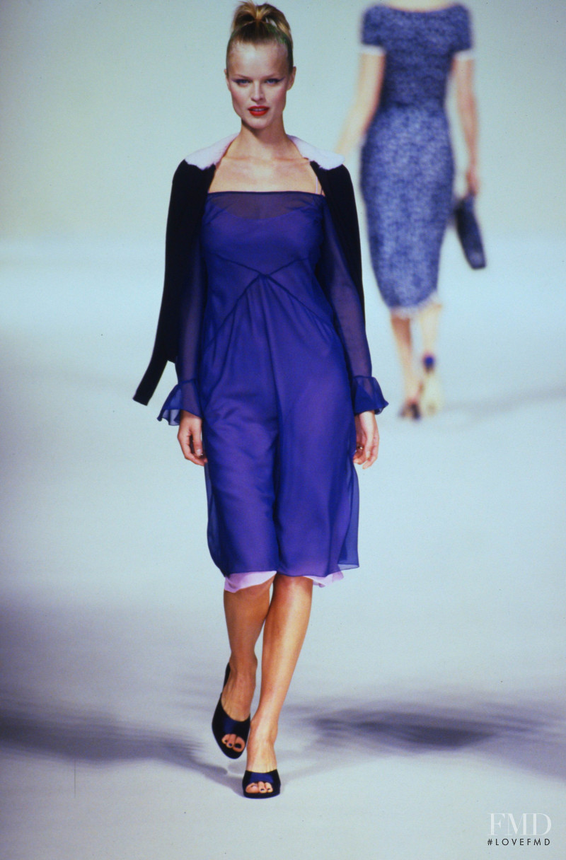 Eva Herzigova featured in  the Blumarine fashion show for Spring/Summer 1997