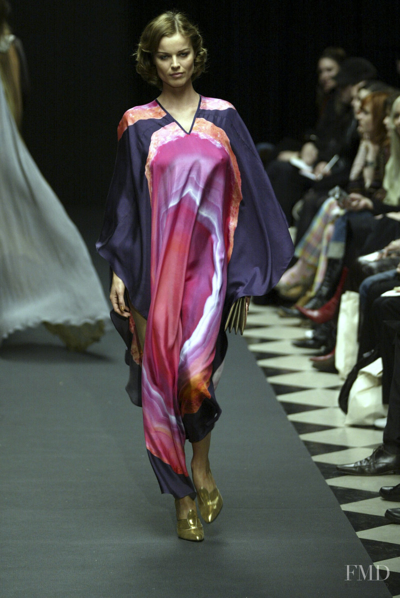 Eva Herzigova featured in  the Giles Deacon fashion show for Autumn/Winter 2004