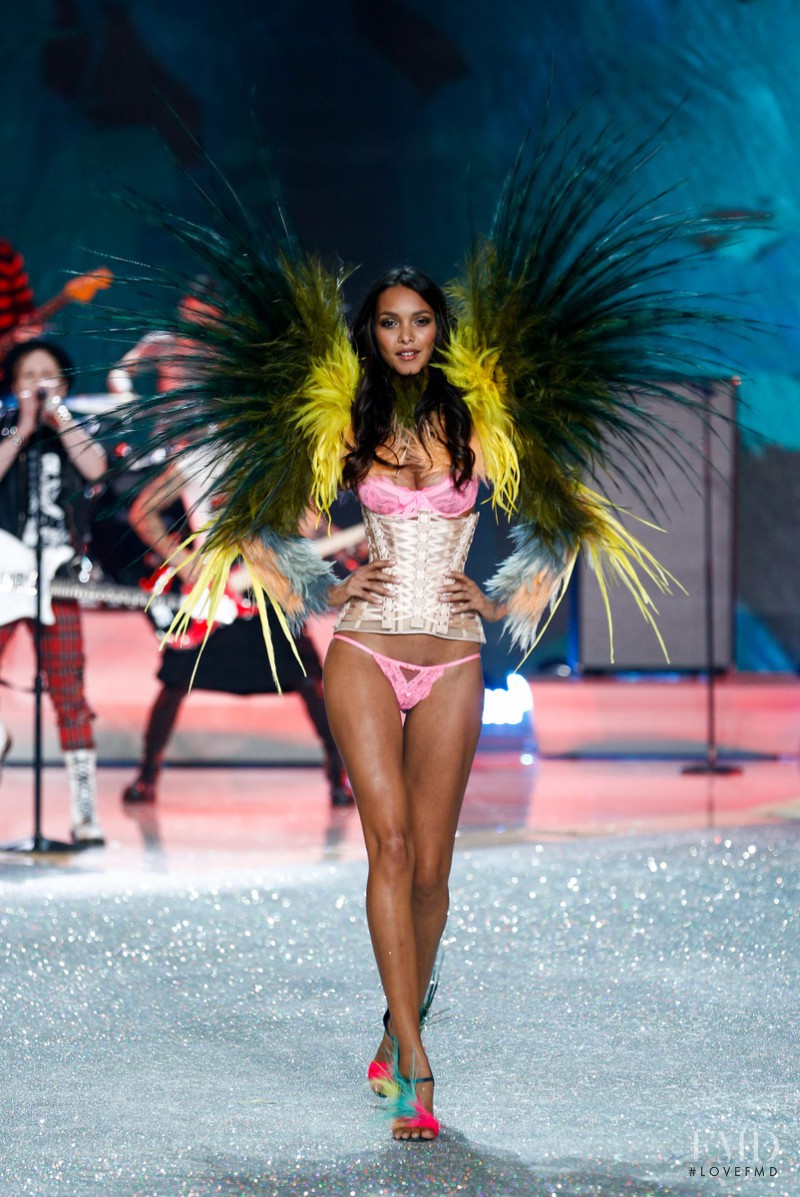Lais Ribeiro featured in  the Victoria\'s Secret fashion show for Christmas 2013