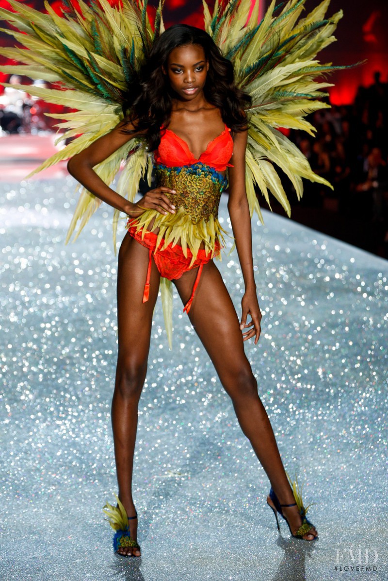 Maria Borges featured in  the Victoria\'s Secret fashion show for Christmas 2013