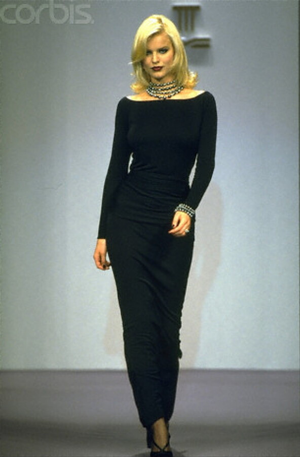 Eva Herzigova featured in  the Torrente fashion show for Autumn/Winter 1995