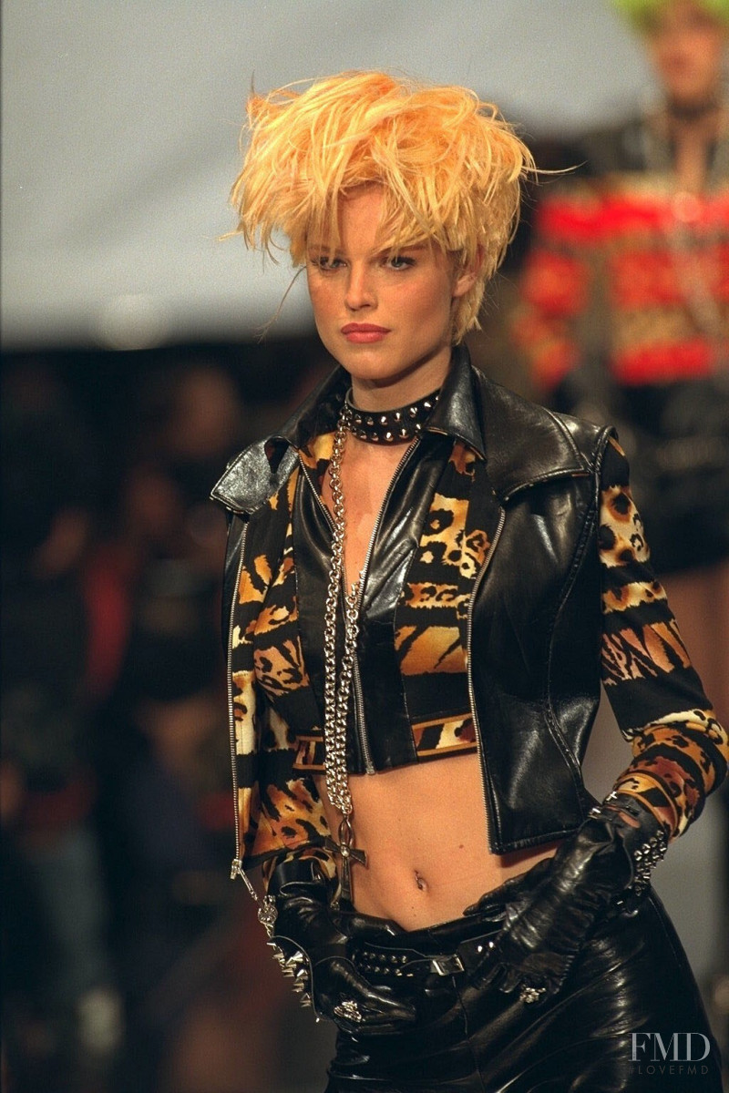 Eva Herzigova featured in  the Leonard fashion show for Autumn/Winter 1996