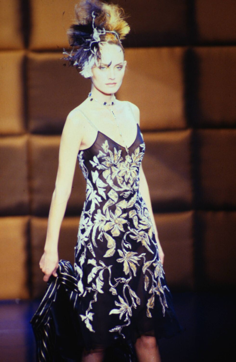 Amber Valletta featured in  the Valentino Couture fashion show for Autumn/Winter 1996