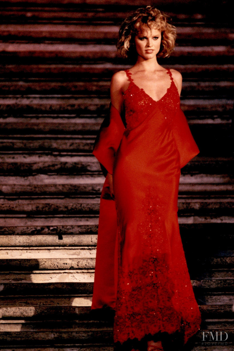 Eva Herzigova featured in  the Valentino Couture fashion show for Autumn/Winter 1996