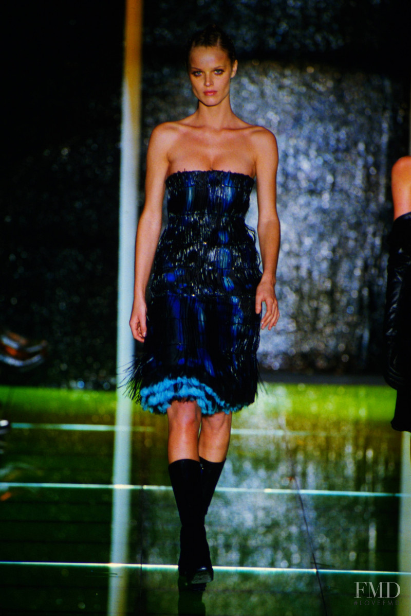 Eva Herzigova featured in  the Atelier Versace fashion show for Spring/Summer 1999
