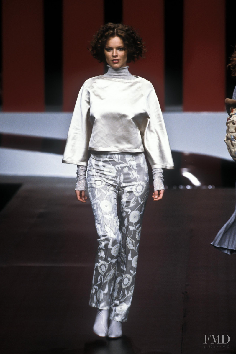 Eva Herzigova featured in  the Valentino fashion show for Autumn/Winter 1999