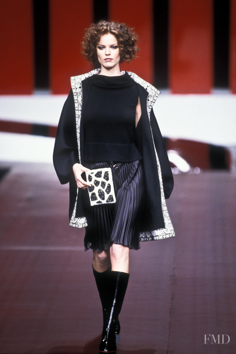 Eva Herzigova featured in  the Valentino fashion show for Autumn/Winter 1999