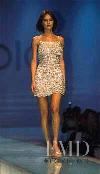 Eva Herzigova featured in  the Gai Mattiolo fashion show for Autumn/Winter 1999