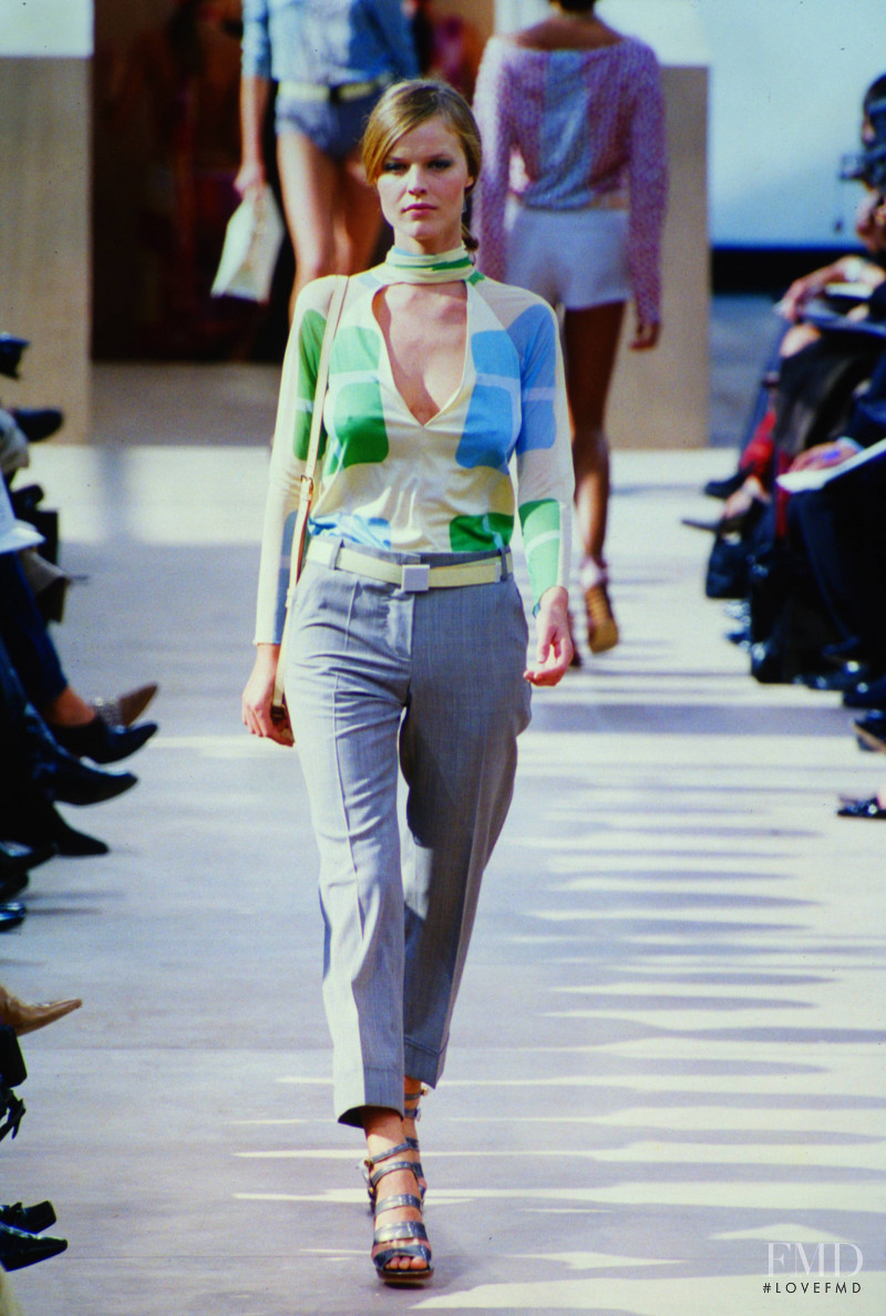 Eva Herzigova featured in  the Louis Vuitton fashion show for Spring/Summer 2000