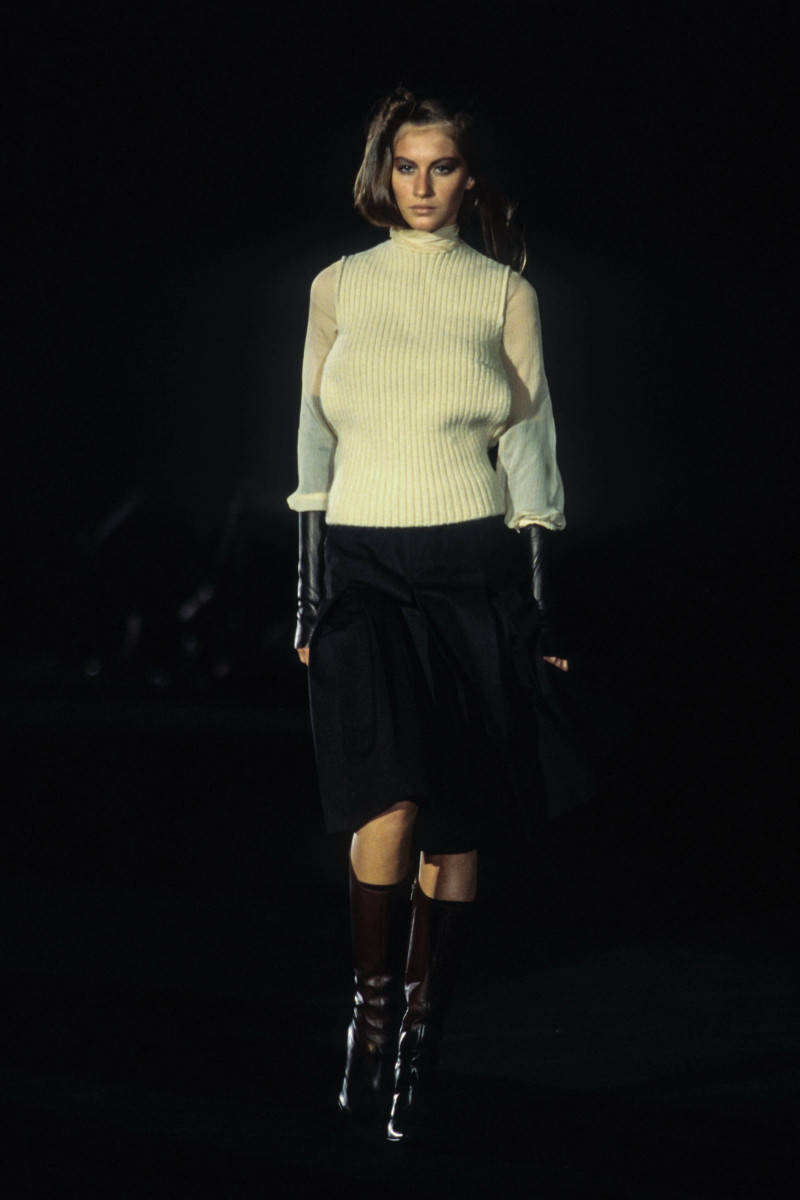 Gisele Bundchen featured in  the Alessandro Dell\'Acqua fashion show for Autumn/Winter 1999
