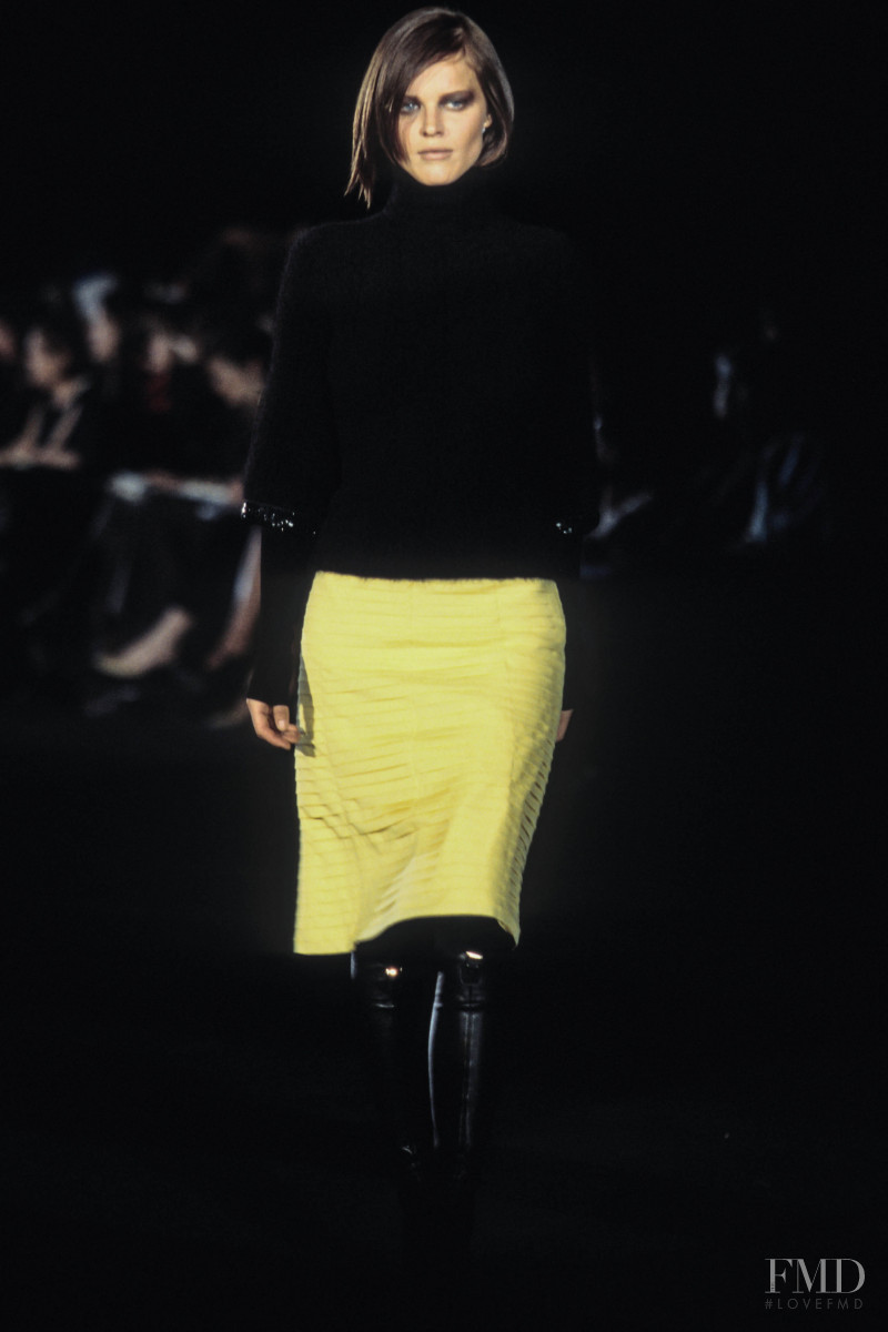 Eva Herzigova featured in  the Alessandro Dell\'Acqua fashion show for Autumn/Winter 1999