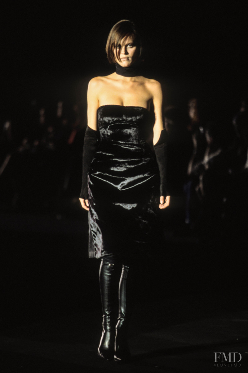 Eva Herzigova featured in  the Alessandro Dell\'Acqua fashion show for Autumn/Winter 1999