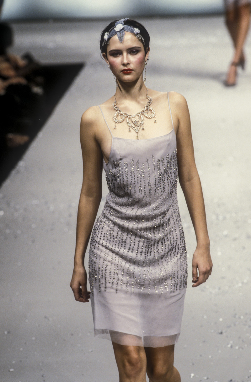 Tasha Tilberg featured in  the Blumarine fashion show for Autumn/Winter 1998