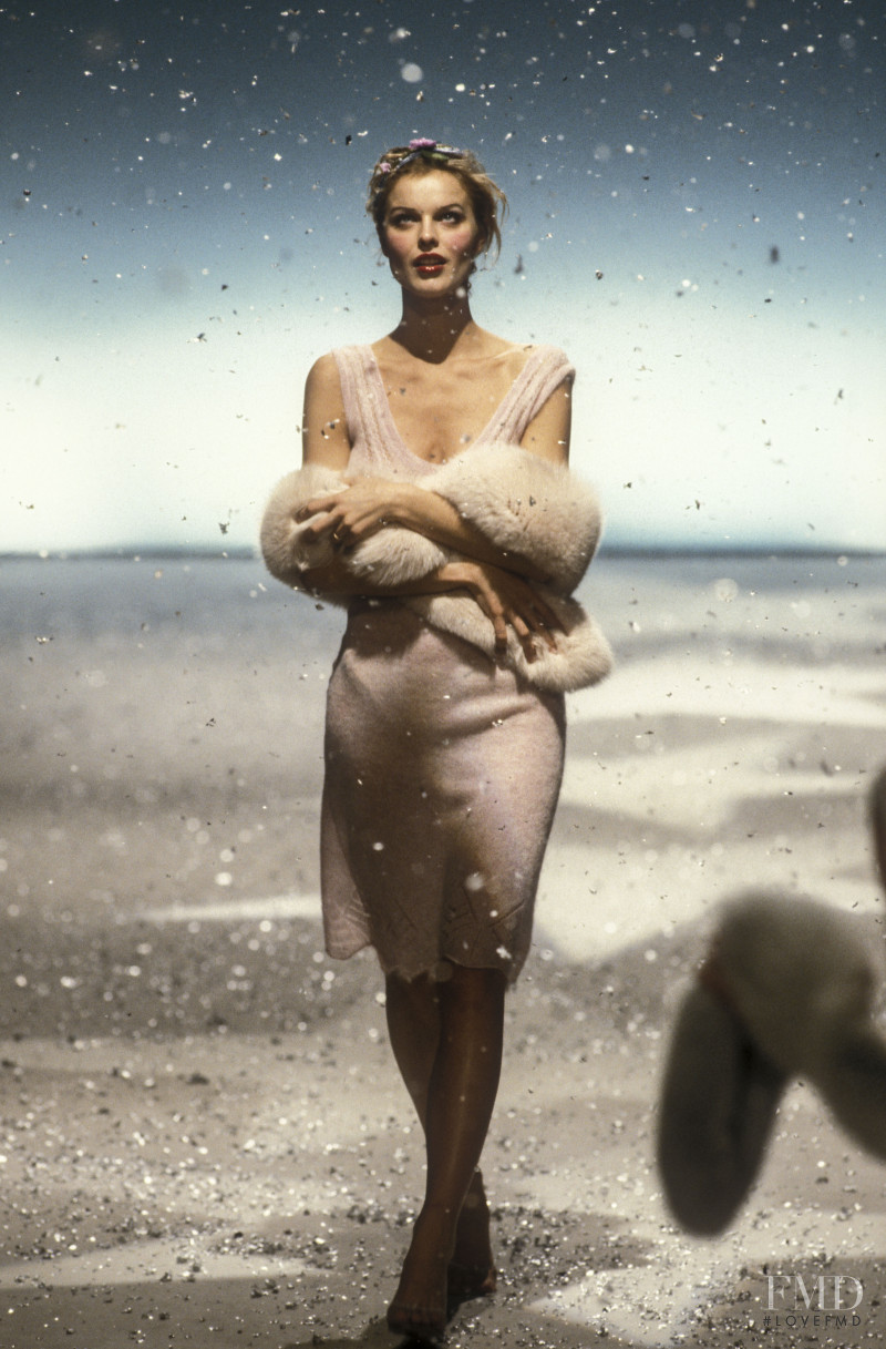 Eva Herzigova featured in  the Blumarine fashion show for Autumn/Winter 1998