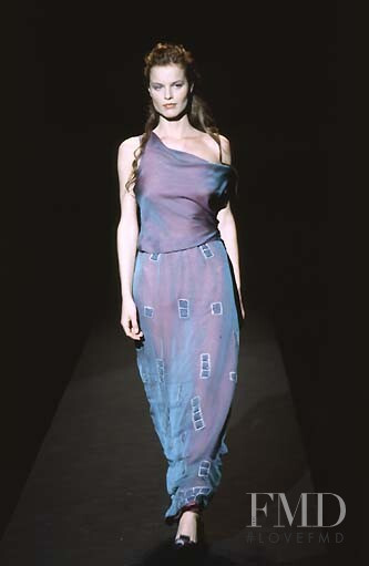 Eva Herzigova featured in  the Carolina Herrera fashion show for Autumn/Winter 1998