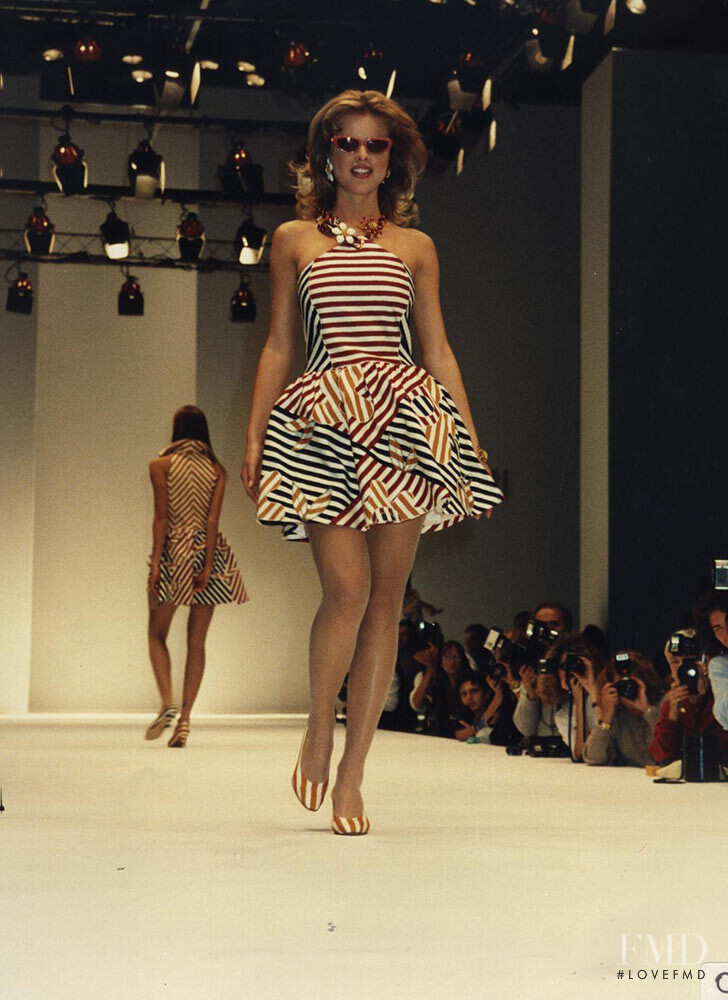 Eva Herzigova featured in  the Laura Biagiotti fashion show for Spring/Summer 1994