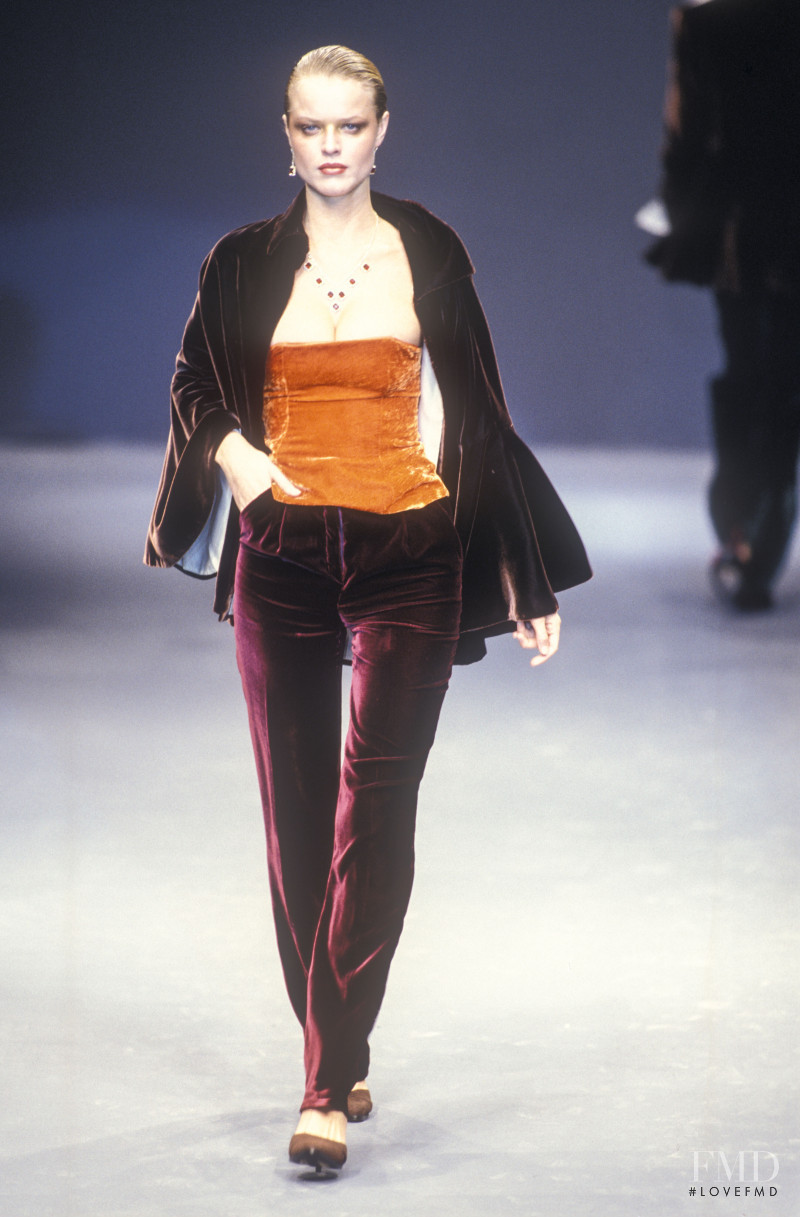 Eva Herzigova featured in  the Blumarine fashion show for Autumn/Winter 1997