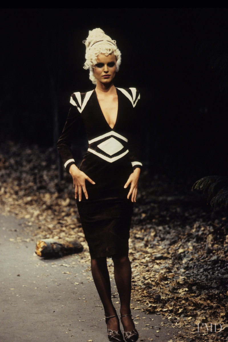 Eva Herzigova featured in  the Givenchy Haute Couture fashion show for Autumn/Winter 1996