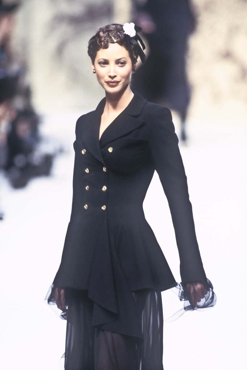 Christy Turlington featured in  the Chanel Haute Couture fashion show for Spring/Summer 1993