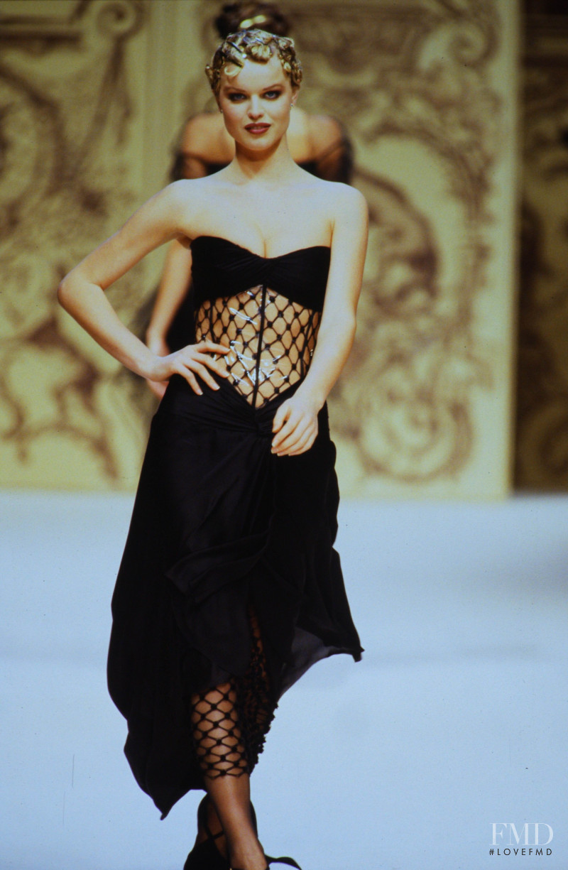 Eva Herzigova featured in  the Chanel Haute Couture fashion show for Spring/Summer 1993