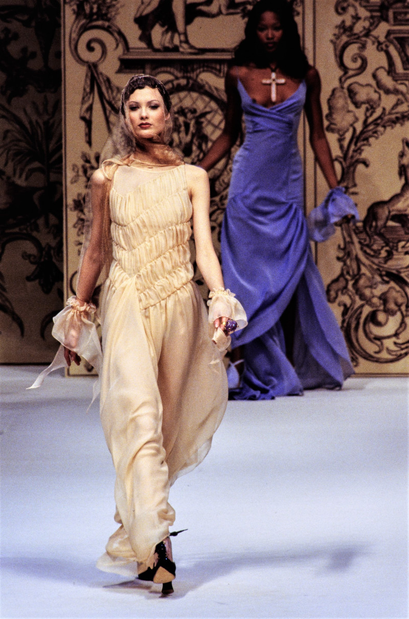 Shalom Harlow featured in  the Chanel Haute Couture fashion show for Spring/Summer 1993