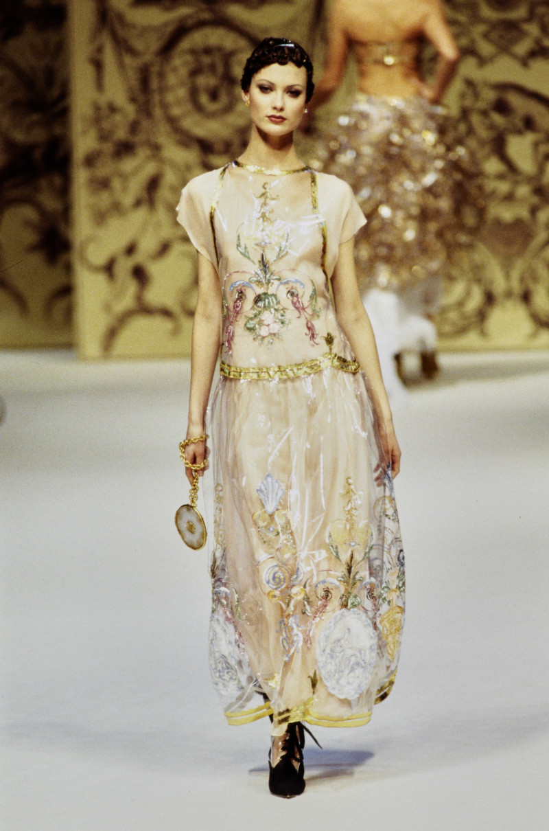 Shalom Harlow featured in  the Chanel Haute Couture fashion show for Spring/Summer 1993
