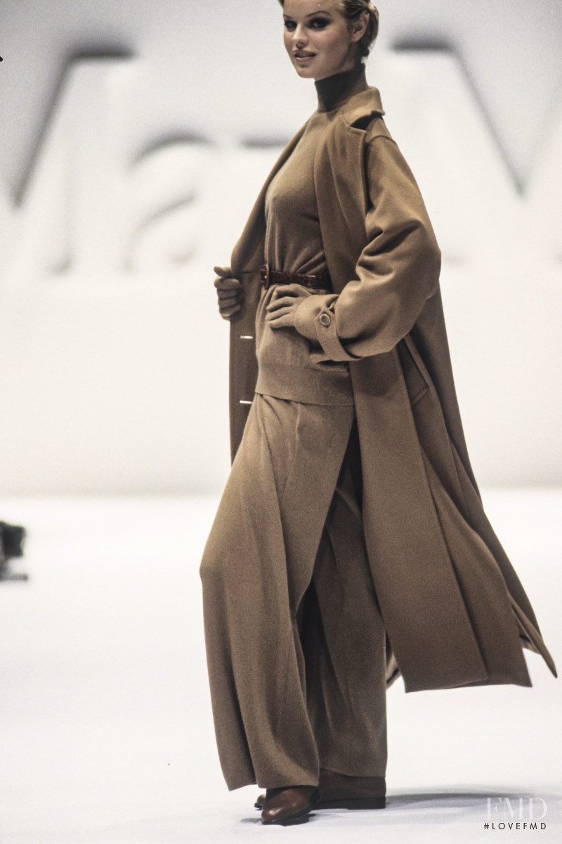 Eva Herzigova featured in  the Max Mara fashion show for Autumn/Winter 1993