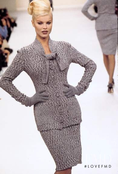 Eva Herzigova featured in  the Valentino fashion show for Autumn/Winter 1995