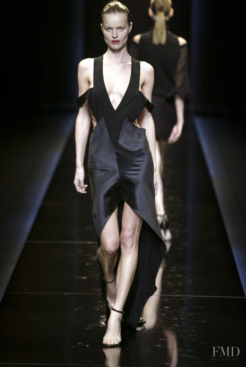 Eva Herzigova featured in  the Cerruti fashion show for Spring/Summer 2003
